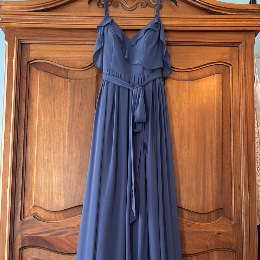 Elegant Blue Maxi Dress
